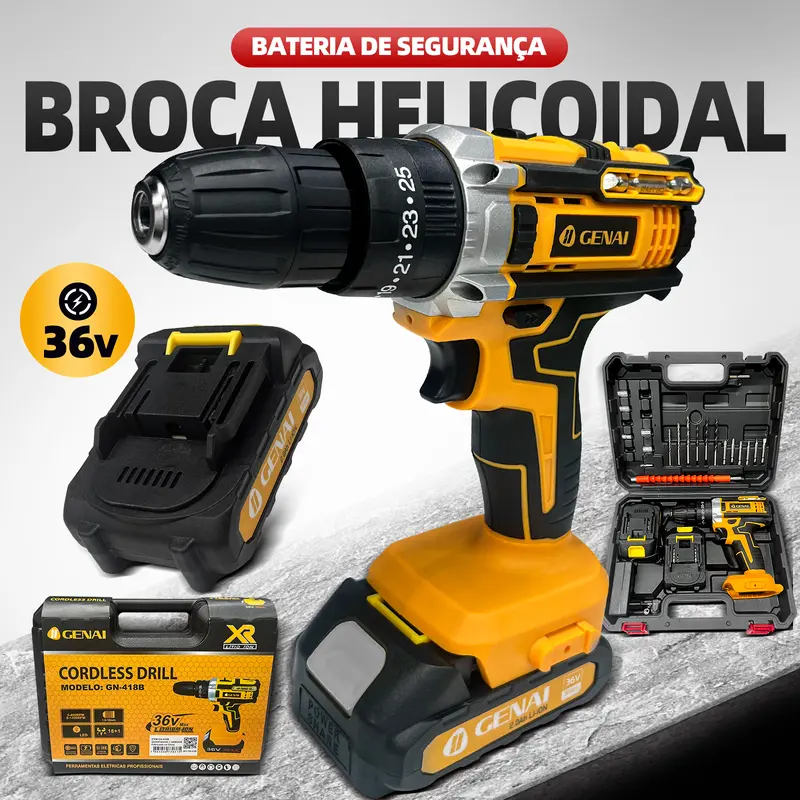 Parafusadeira Furadeira sem fio